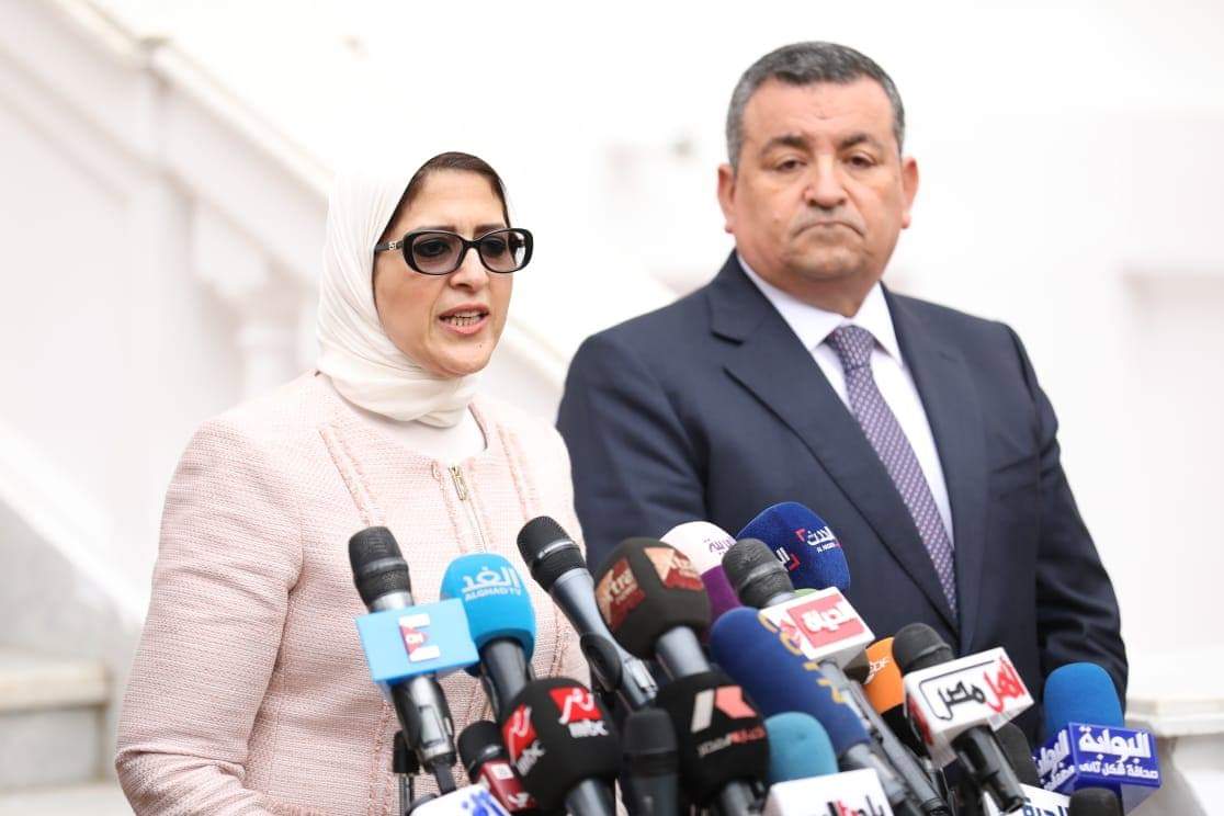 وزيرة الصحة ووزير الاعلام