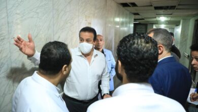 جانب من جولة وزير الصحة بالمستشفيات