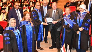 جانب من حفل التخرج