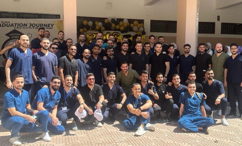 طلاب غزة بكلية الطب جامعة الزقازيق