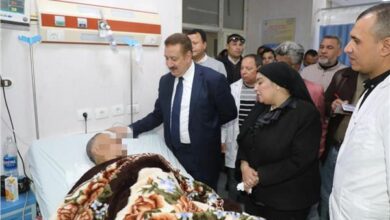 محافظ المنوفية خلال جولته بمستشفى أشمون العام