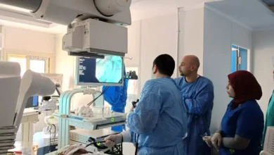 جانب من العملية الجراحية