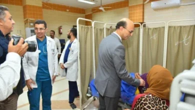 زيارة رئيس جامعة أسيوط للمستشفيات الجامعية