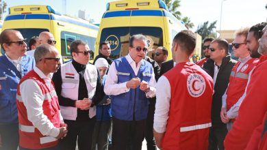 وزير الصحة بمعبر رفح