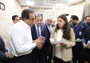 جولة وزير الصحة بمستشفى القناطر الخيرية العام 