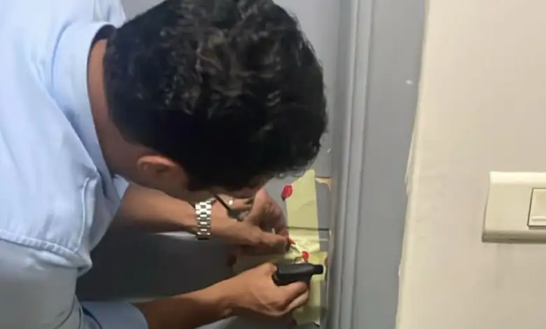 غلق عيادة غير مرخصة بالشيخ زايد