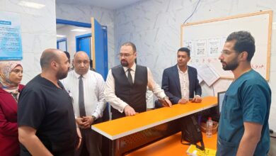 محافظ أسوان يتفقد مشروع تطوير مستشفى حميات إدفو