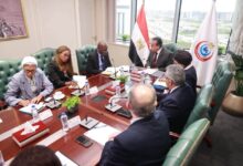 وزير الصحة مع بعثة بنك التنمية الأفريقي