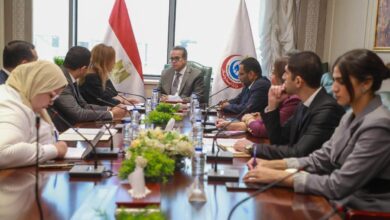 وزير الصحة ووفد الأمانة العامة لجامعة الدول العربية